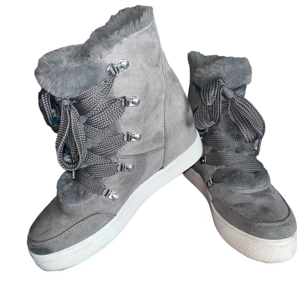 Suede & Fur Ankle Boots - Picture 4 of 4